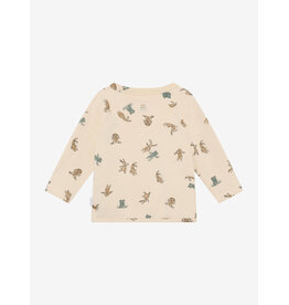 Noppies Tee LS AOP Buttercream