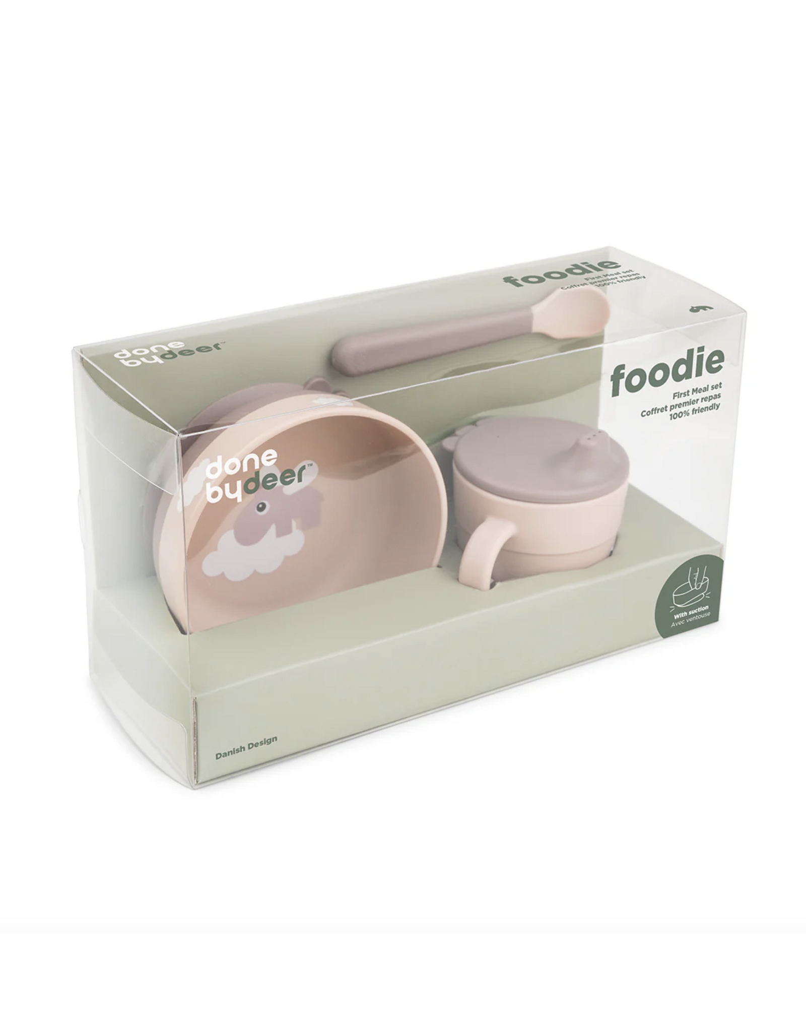 Done by Deer Foodie first meal set Happy clouds Powder