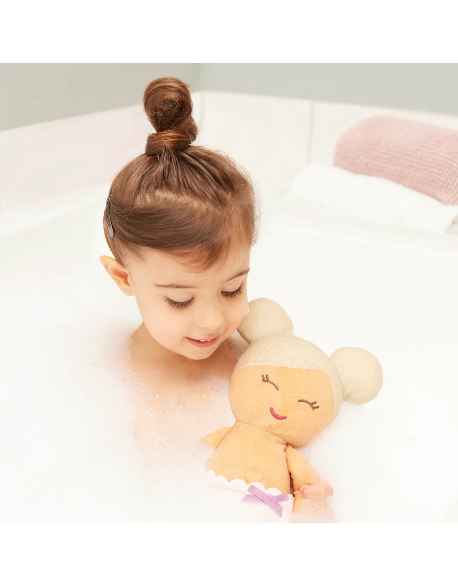 LullaBaby - LBY7236 - Plush Girl Bath Doll & Accessory