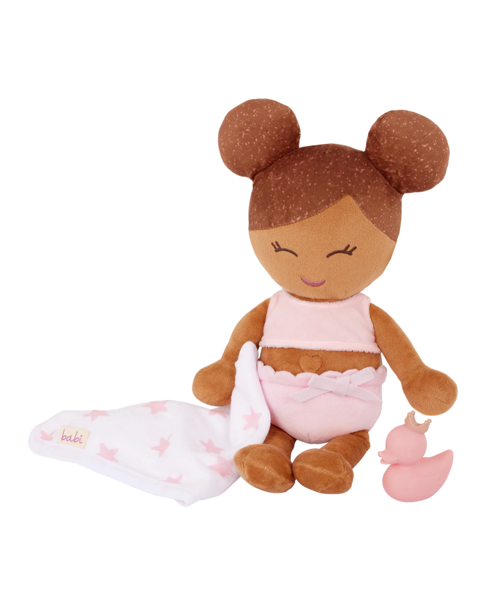 LullaBaby - LBY7237 - Plush Girl Bath Doll & Accessory