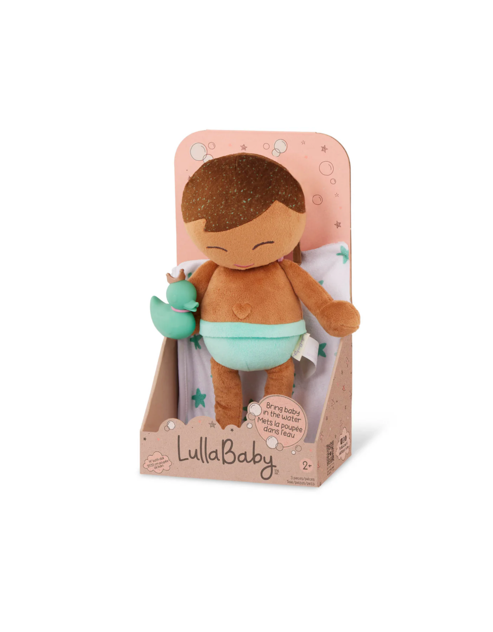 LullaBaby - LBY7266 - Plush Boy Bath Doll & Accessory