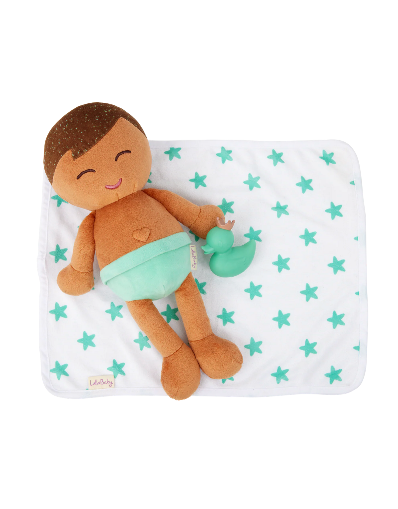 LullaBaby - LBY7266 - Plush Boy Bath Doll & Accessory