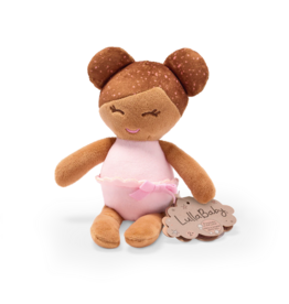 LullaBaby - LBY7332 - Small Plush Bath Brown Hair Girl Doll