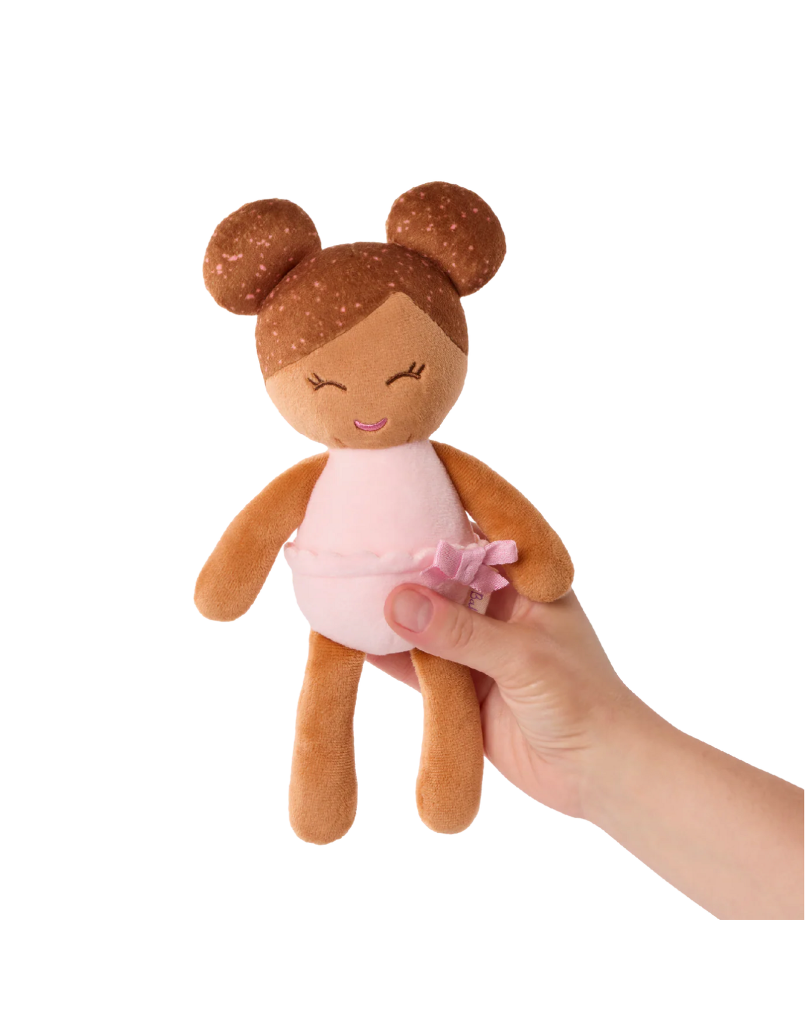 LullaBaby - LBY7332 - Small Plush Bath Brown Hair Girl Doll