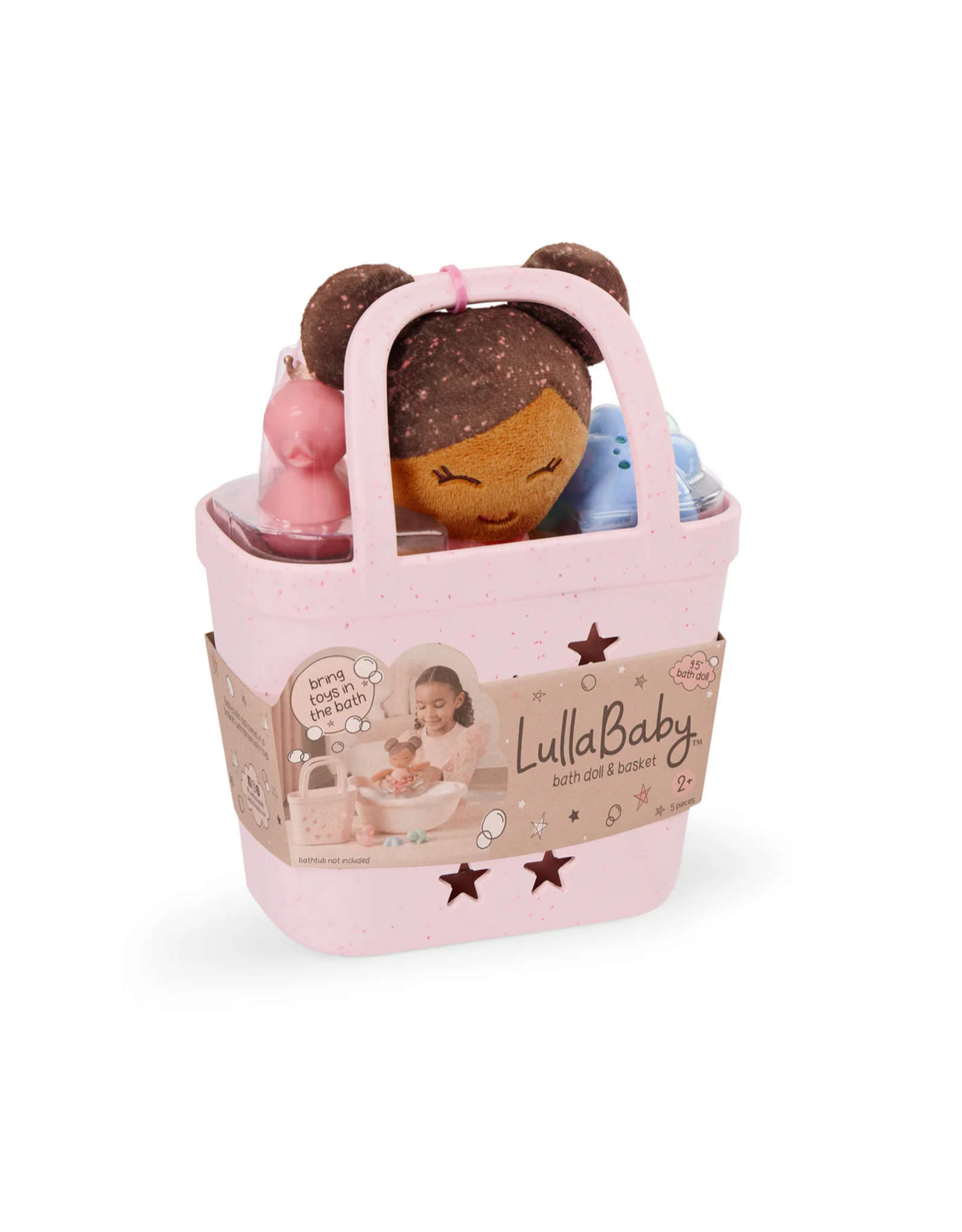 LullaBaby - LBY7725 - Bath Doll w/ Acc. in a Basket Playset