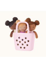 LullaBaby - LBY7736 - 3 Baby Bath Dolls in a Basket Playset