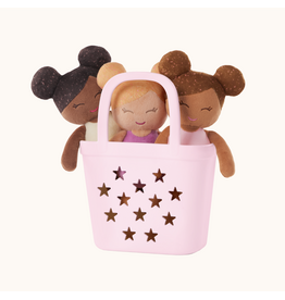 LullaBaby - LBY7736 - 3 Baby Bath Dolls in a Basket Playset