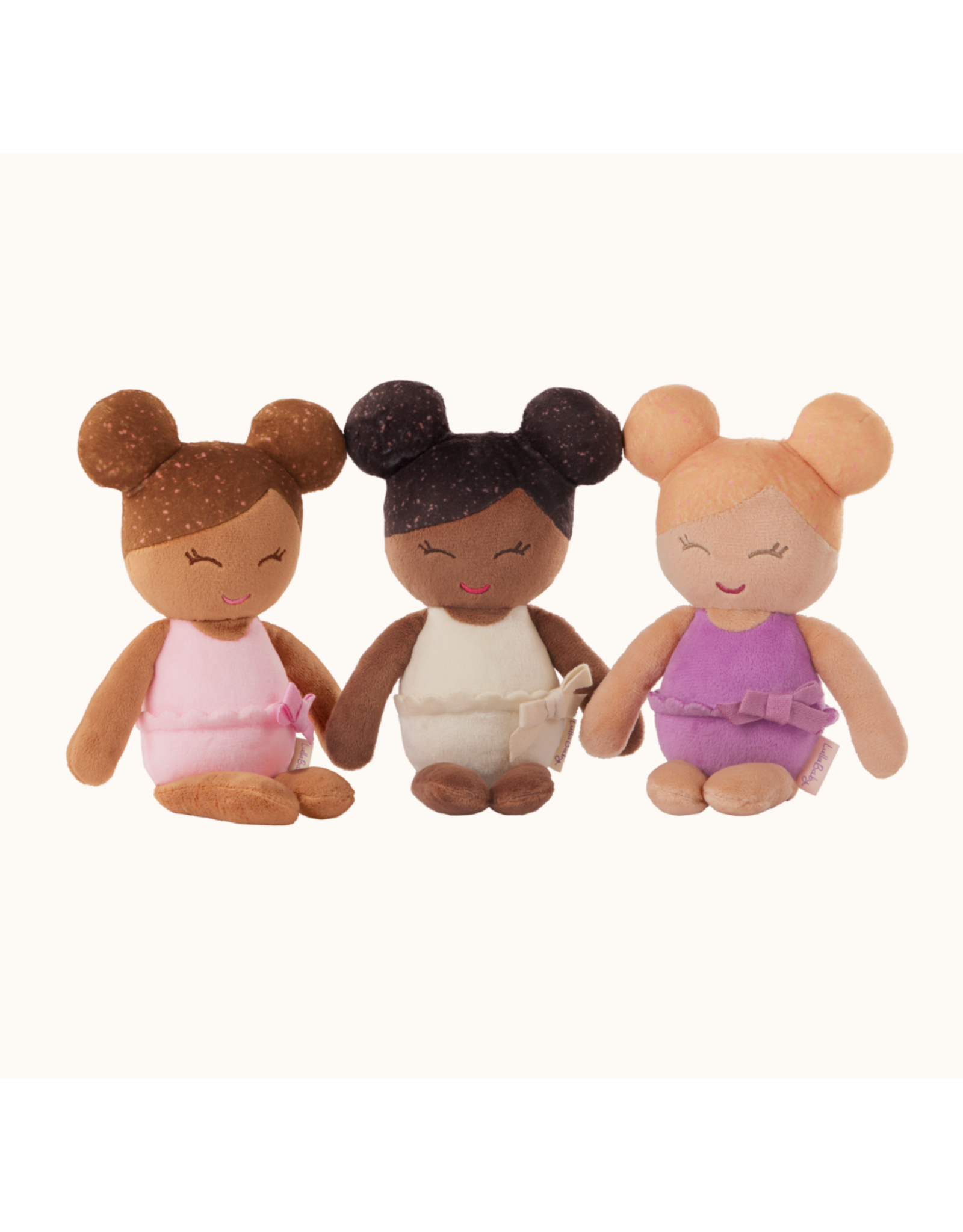 LullaBaby - LBY7736 - 3 Baby Bath Dolls in a Basket Playset