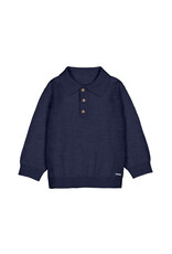Mayoral L/s knit polo Blue W26