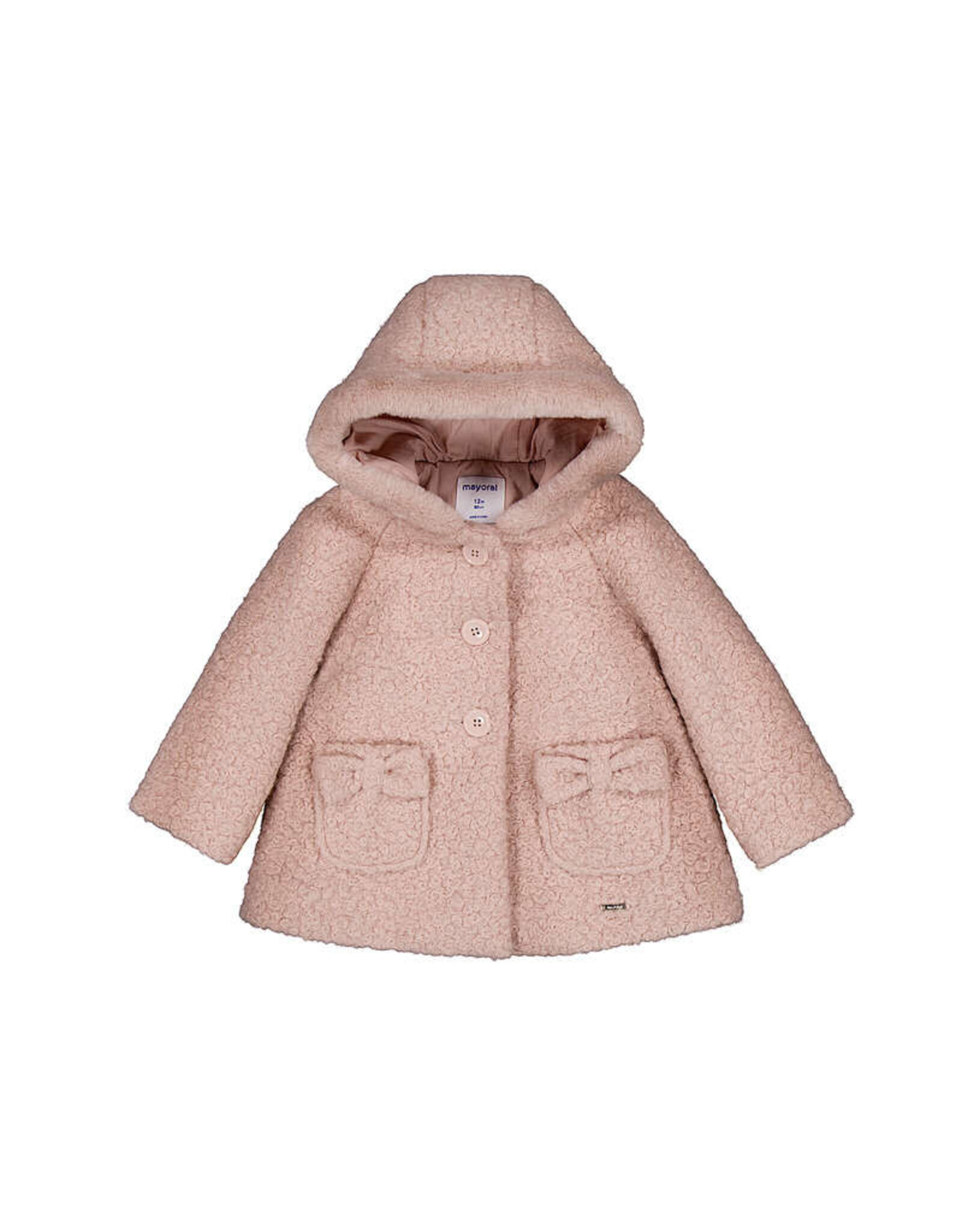 Mayoral Hooded boucle coat  petisui   w26