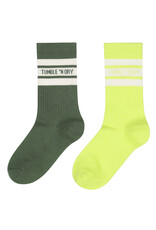 Tumble 'n Dry TND Tumble Socks colour 2-pack lime punch