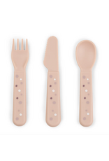 Done by Deer Foodie cutlery set Happy dots Powder