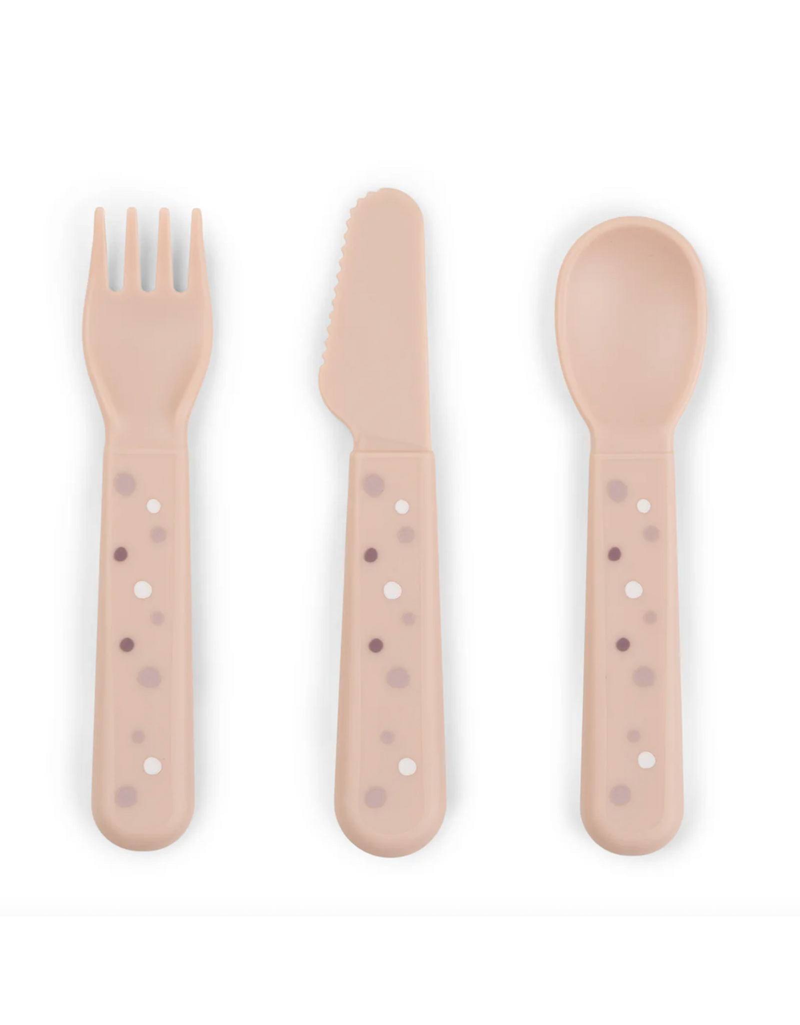 Done by Deer Foodie cutlery set Happy dots Powder