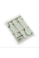 Done by Deer Foodie cutlery set Happy dots Green