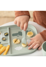 Done by Deer Foodie cutlery set Happy dots Green