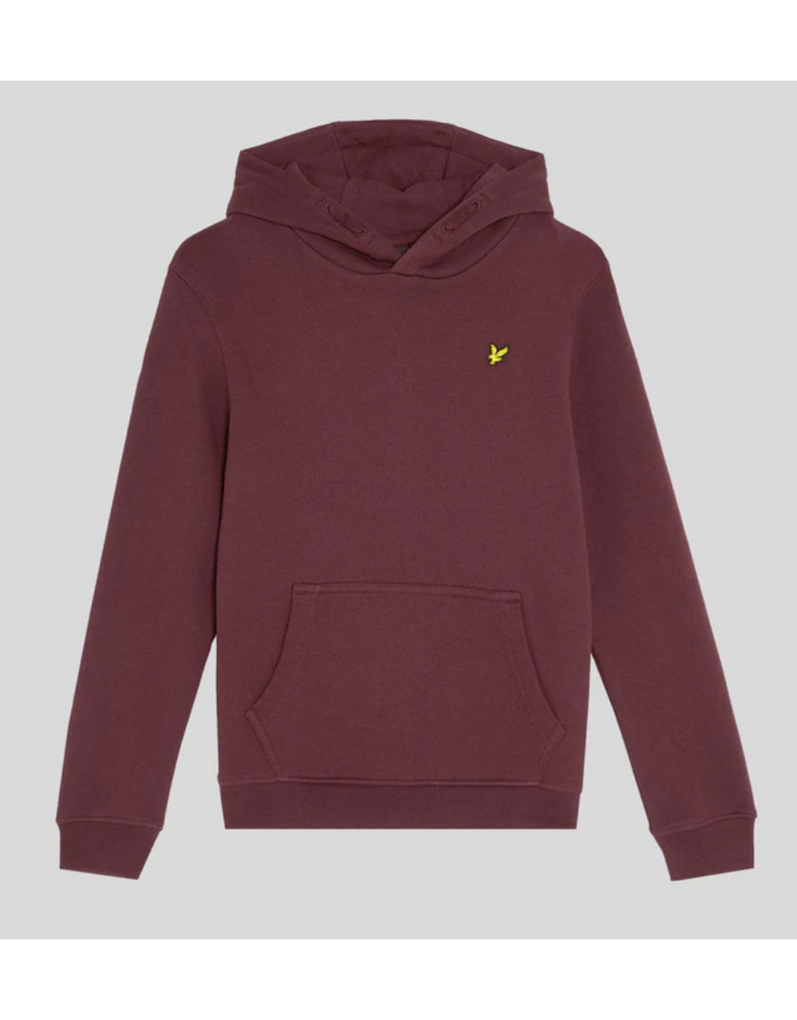 Lyle & Scott Brush Back Pullover Hoodie Z562 Burgundy