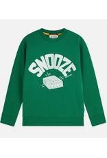 Scotch & Soda FRONT ARTWORK WASHED RELAXEDFIT SWEATSHIRT GREEN JACKET