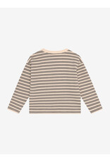 Daily7 T-shirt Longsleeve Striped Sandshell