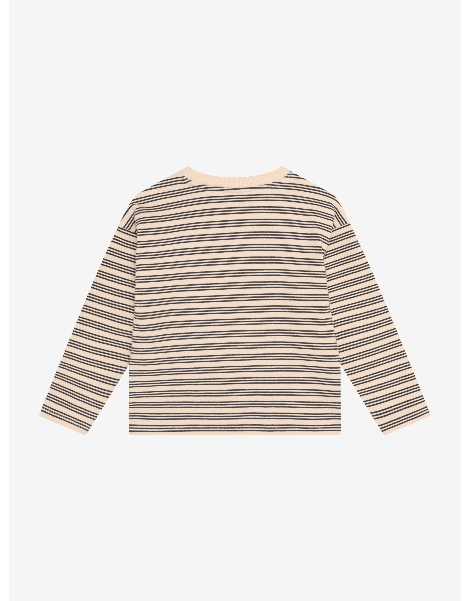Daily7 T-shirt Longsleeve Striped Sandshell