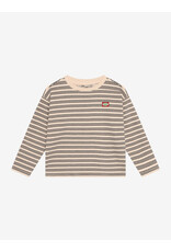 Daily7 T-shirt Longsleeve Striped Sandshell