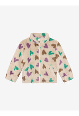 Daily7 Teddy Jacket Hearts Sandshell