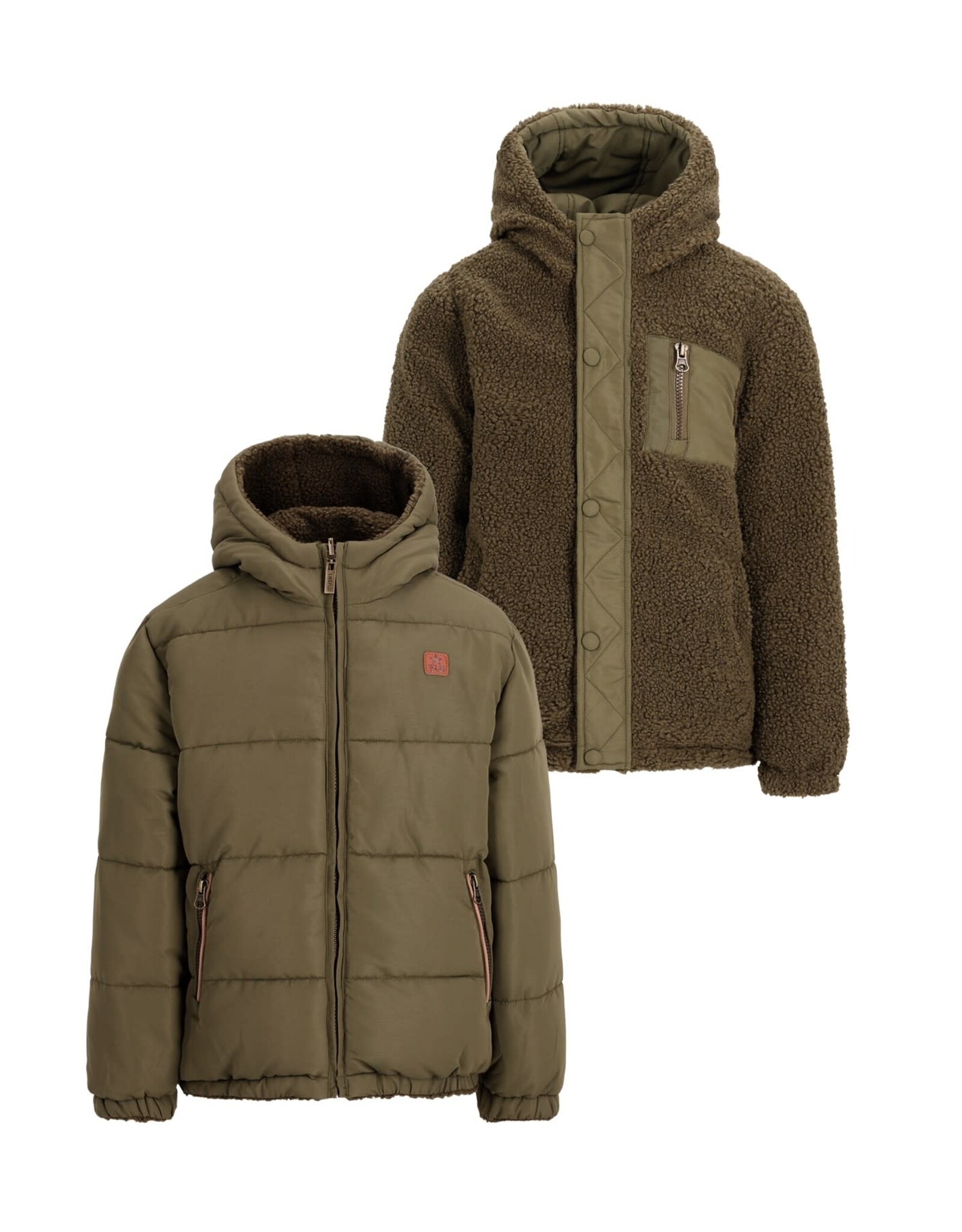 Like Flo Albon Flo boys reversible hooded jacket Army