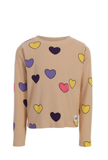 Little Looxs Little jacquard rib Tee Latte W26