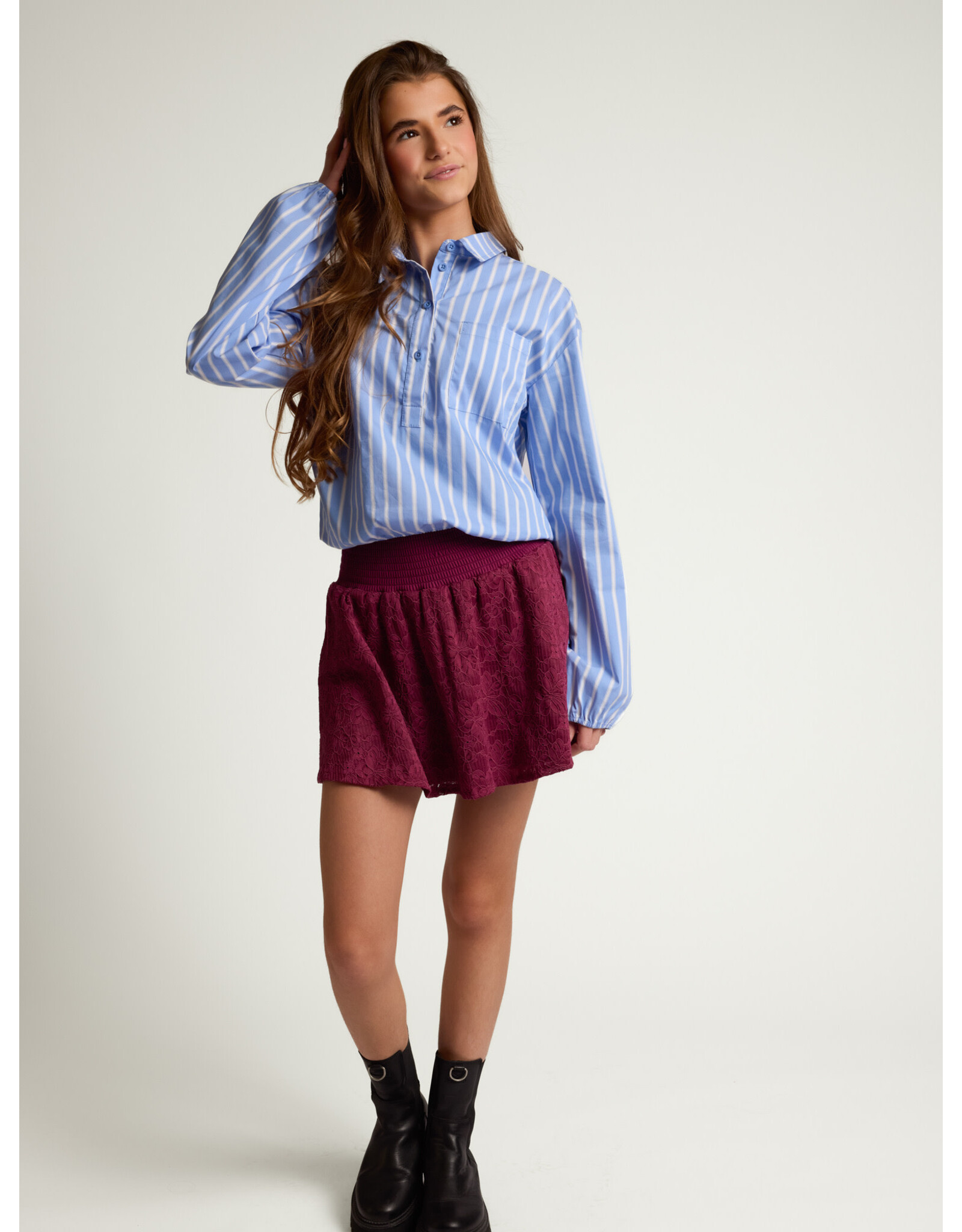 Looxs 10sixteen lace Skort Ruby red