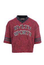 Looxs 10sixteen lace Tee Ruby red