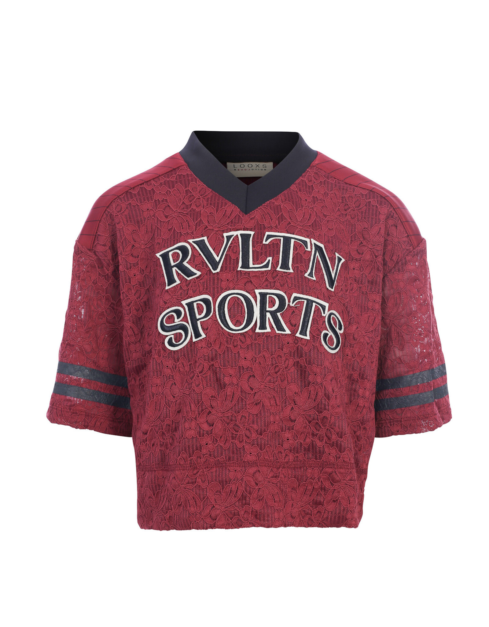 Looxs 10sixteen lace Tee Ruby red