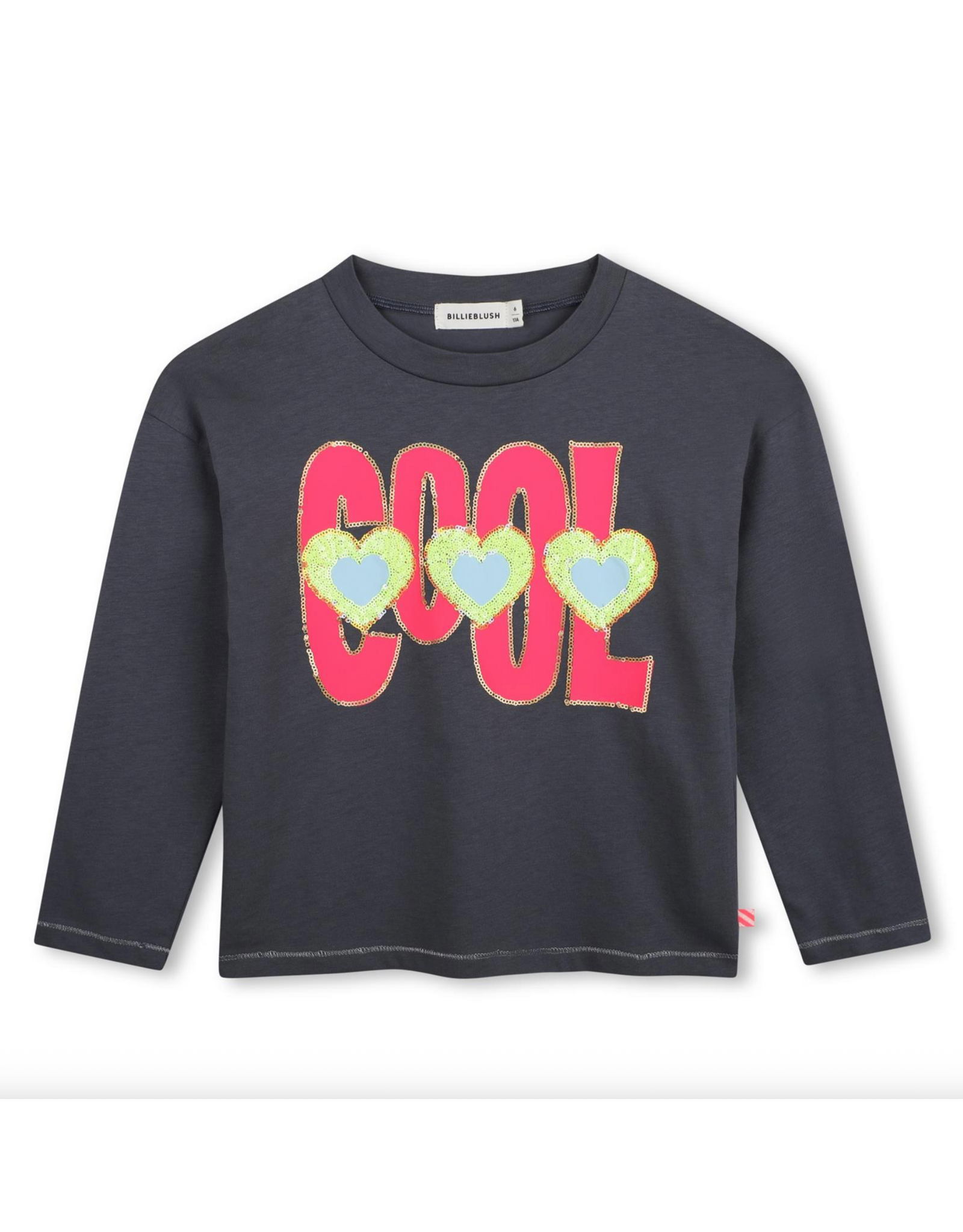 BILLIEBLUSH LONG SLEEVE T-SHIRT Grey W26