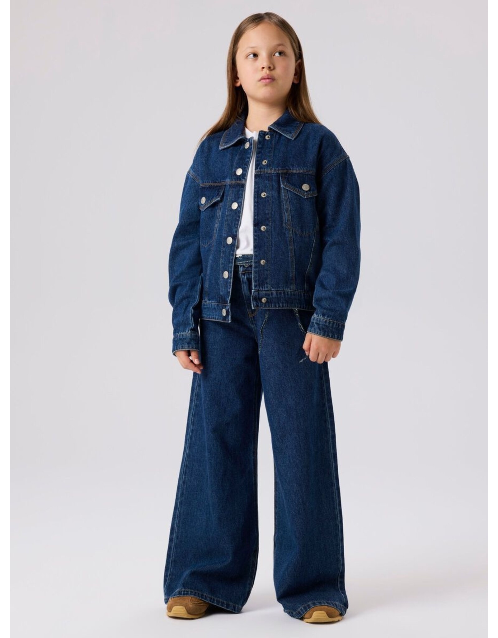 Name it NKFBELLA SKATER XWIDE JEANS 3111-ZA NOOS Dark Blue Denim
