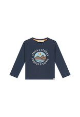 Stains & Stories boys t-shirt long sleeve - Indigo