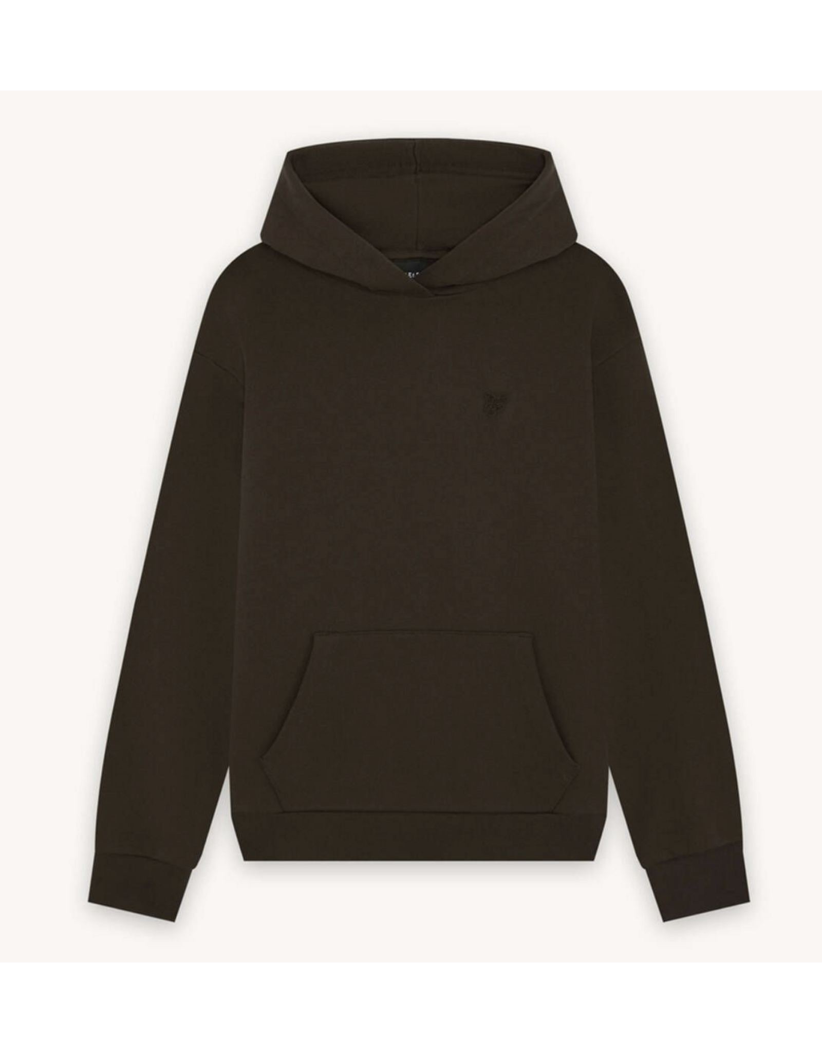 Lyle & Scott Heavy Weight Drop Shoulder Hoodie Y176 Ebony