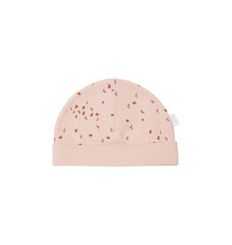 Noppies Unisex Hat Navar reversible allover print Rose Smoke NOS
