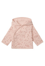 Noppies Unisex Cardigan Naper reversible all over print Rose Smoke