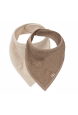 Jollein Slab Bandana Sand / Milky Coffee 2 pack