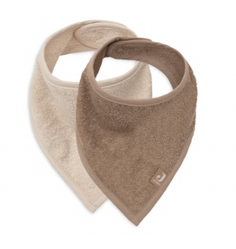 Jollein Slab Bandana Sand / Milky Coffee 2 pack