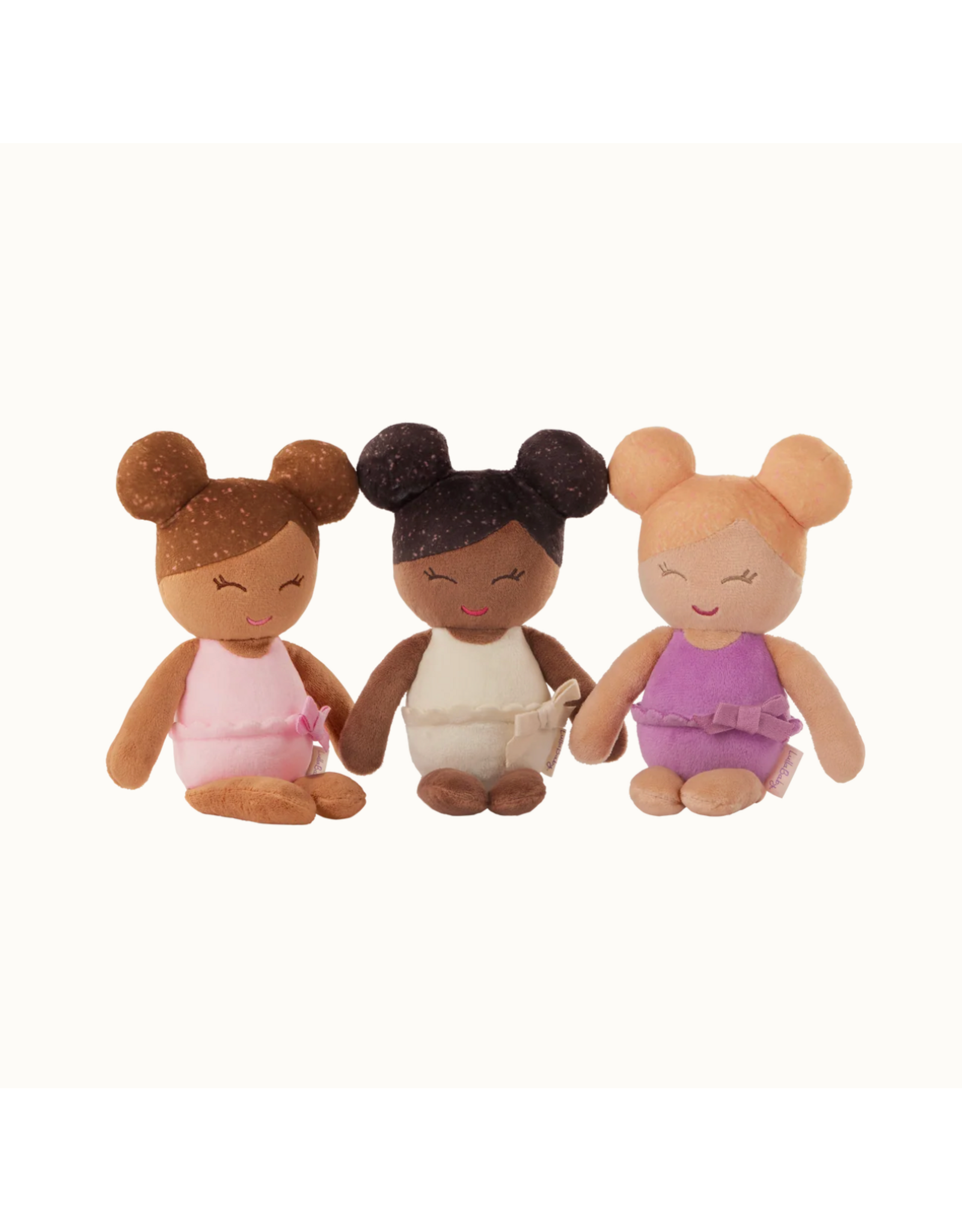 LullaBaby - LBY7699 - 3 Baby Bath Dolls in a Basket Playset
