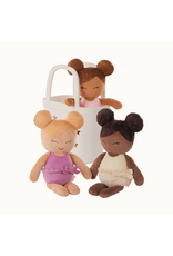 LullaBaby - LBY7699 - 3 Baby Bath Dolls in a Basket Playset