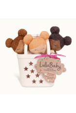LullaBaby - LBY7699 - 3 Baby Bath Dolls in a Basket Playset