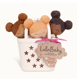 LullaBaby - LBY7699 - 3 Baby Bath Dolls in a Basket Playset