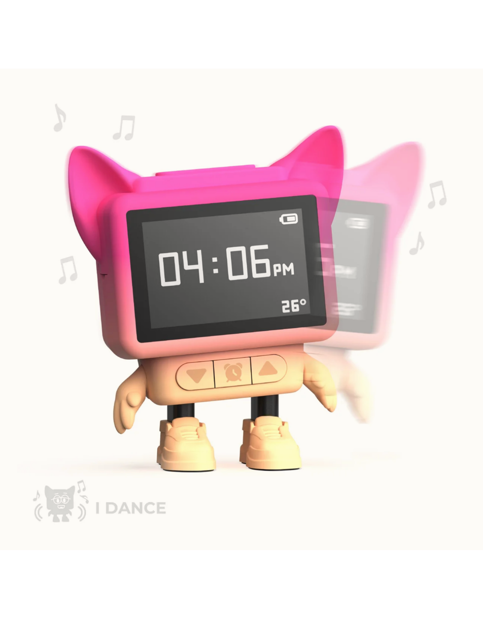 MOB Dancing Clock Roze