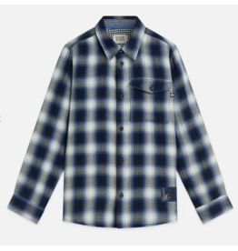 Scotch & Soda DOUBLE FACED CHECK REGULARFIT SHIRT SKY CAPTAIN CHECK