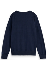 Scotch & Soda LOGO REGULAR FIT PULLOVER (SU27) SKY CAPTAIN