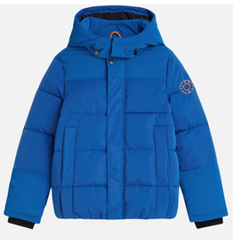 Scotch & Soda SHORT PUFFER JACKET STRONG BLUE