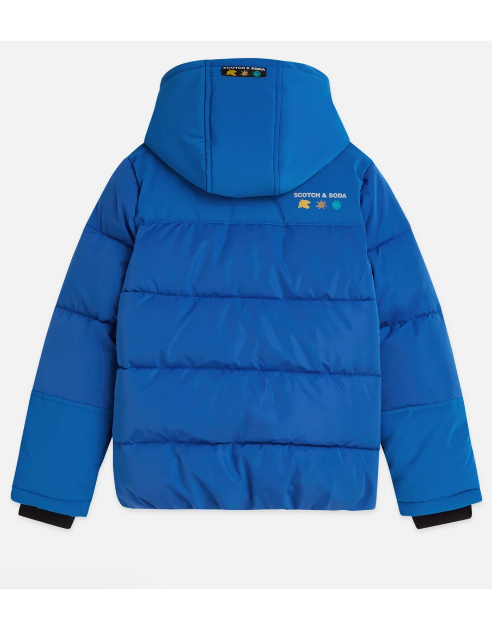 Scotch & Soda SHORT PUFFER JACKET STRONG BLUE