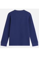 Scotch & Soda WAFFLE RELAXEDFIT LONGSLEEVED TSHIRT TWILIGHT BLUE