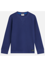 Scotch & Soda WAFFLE RELAXEDFIT LONGSLEEVED TSHIRT TWILIGHT BLUE