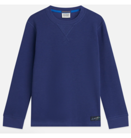 Scotch & Soda WAFFLE RELAXEDFIT LONGSLEEVED TSHIRT TWILIGHT BLUE